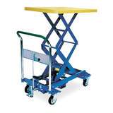 Mobile scissor lift table, <150kg - rent | PreferRent
